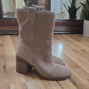 Tan Suede Ankle Boots